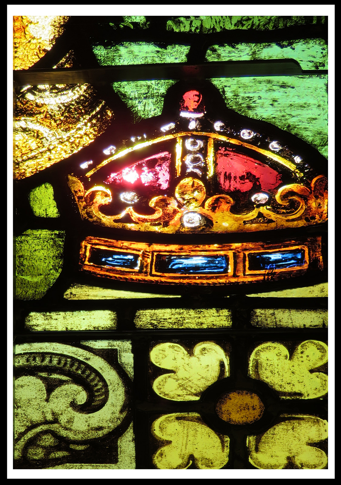 Nativity Window Detail at Saint Germaine
